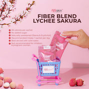 Ryxskin Fiber Blend Lychee Sakura 10 Sachets fruity lychee flavor

