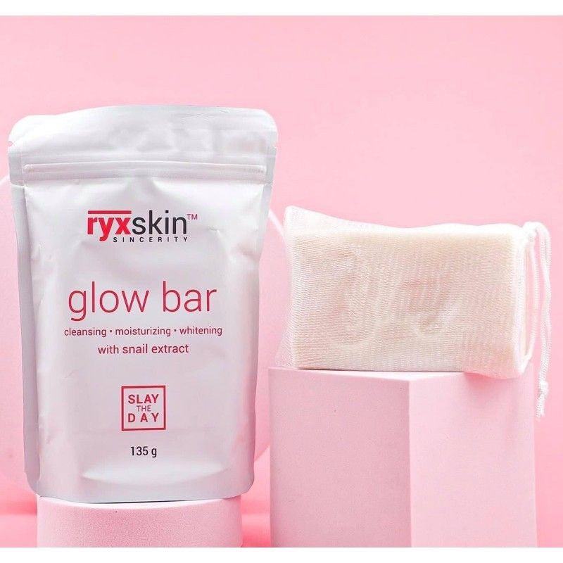 Ryxskin Glow Bar Infused with Snail Extract Soap 135g