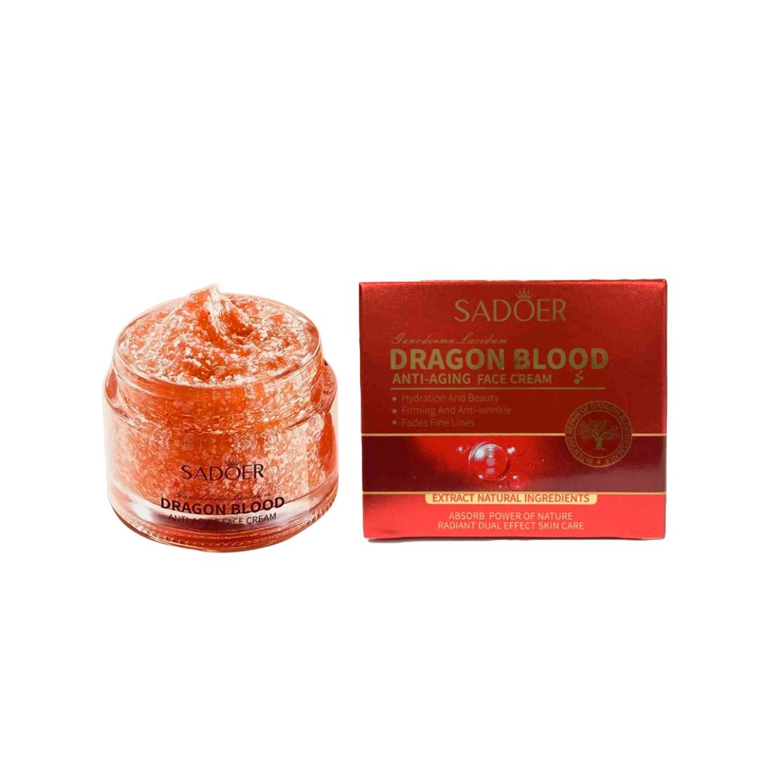 SADOER Dragon Blood Anti-Ageing Face Cream 50g – Lightweight Hydrating Daily Face Cream with Dragon’s Blood Extract & Retinol