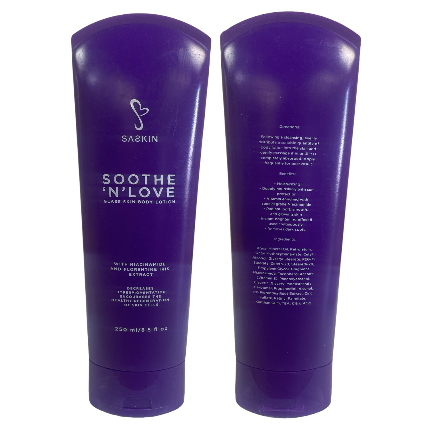 SASKIN Soothe 'N' Love Glass Skin Body Lotion, 250ml