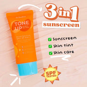 Schades Tone Up UV Block Day Cream SPF50 PA++ helps create even skin appearance