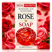 Seoul Secrets Rose Soap creamy foaming cleanser designed for an easy everyday face and body routine.