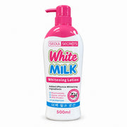 Seoul Secrets White Milk Moisturizing Body Lotion 500ml for daily hydration and soft, smooth-feeling skin.