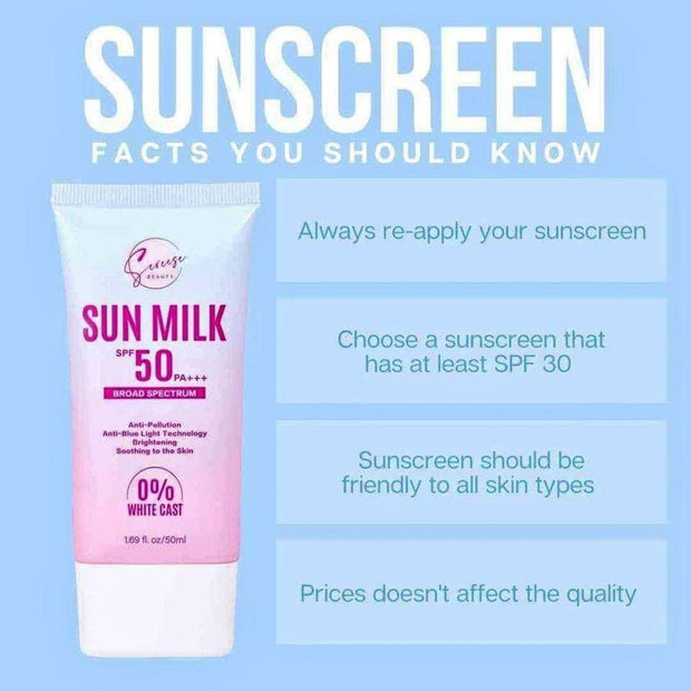 Sereese Beauty Sun Milk SPF 50 PA+++ Broad Spectrum Sunscreen