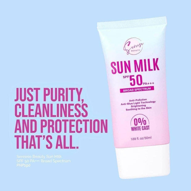 Sereese Beauty Sun Milk SPF 50 PA+++ Broad Spectrum Sunscreen