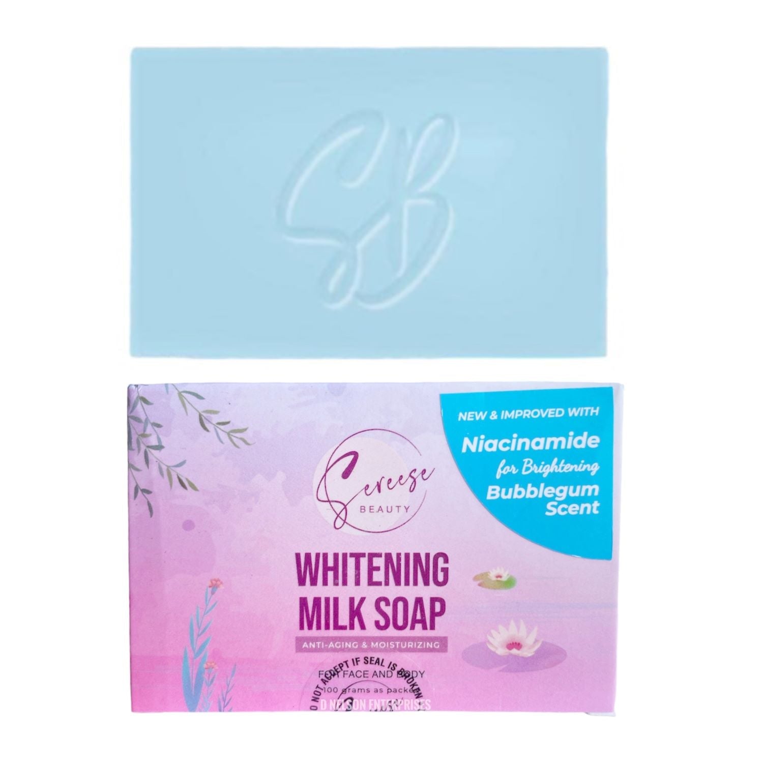 Sereese Beauty Milk Whitening Milk Soap Niacinamide Bubblegum Scent