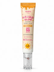 Shaha Beauty Hakuji Glow Warm Glow daily sunscreen with comfortable tinted coverage
