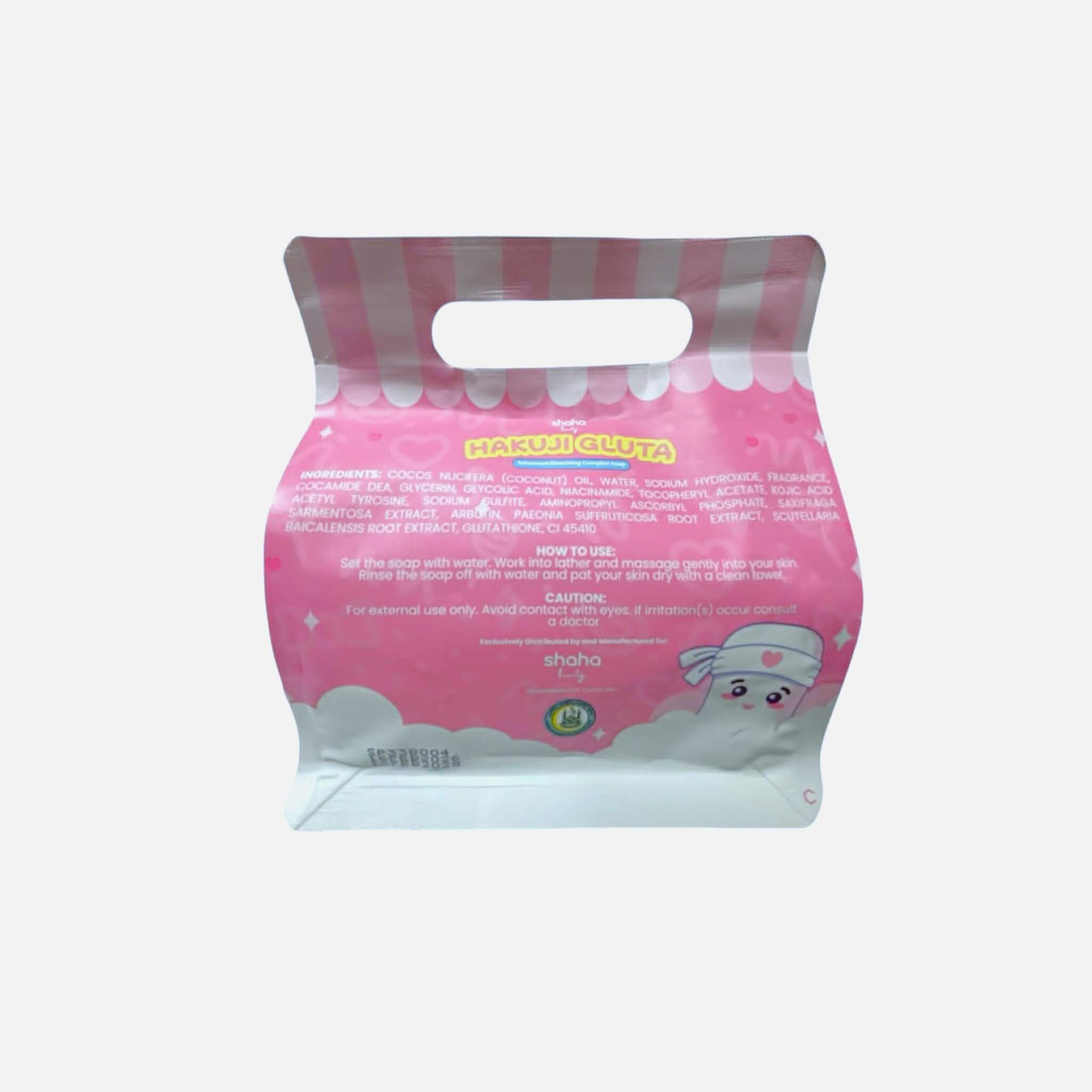 Shaha Beauty Hakuji Gluta Soap gentle daily cleansing with hydrating feel