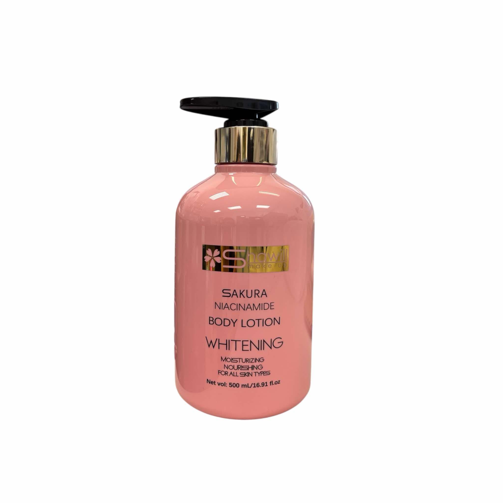 Shawill Sakura Niacinamide Body Lotion 500ml with moisturizing formula