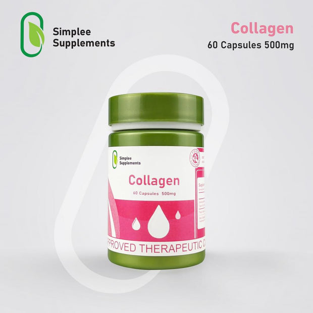 Simplee Supplements Collagen Capsules 500mg, 60 Count