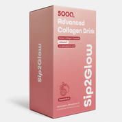 Sip2Glow Advanced Collagen Drink with refreshing passionfruit flavor designed for convenient daily enjoyment.