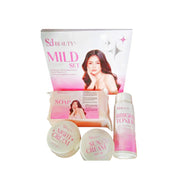 S&J Beauty Mild Complete Skincare Set 4-Piece Kit for Face Care with gentle formula
