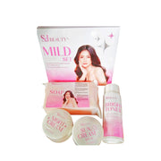 S&J Beauty Mild Complete Skincare Set 4-Piece Kit for Face Care with gentle formula