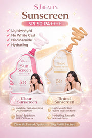 SJ Beauty Sunscreen SPF50 PA++++ fast absorbing face sunscreen with breathable feel
