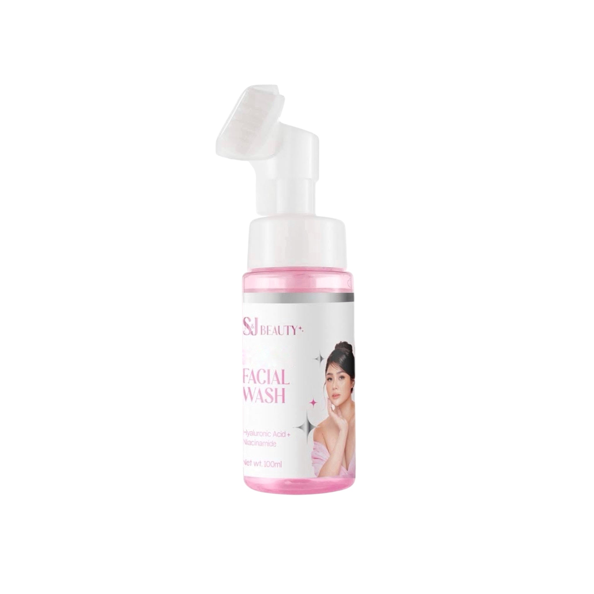 S&J BTX Facial Wash with niacinamide and hyaluronic acid hydrating cleanser