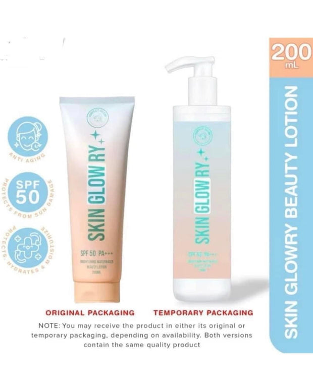 SKIN GLOW RY Brightening Water-Based Beauty Lotion with SPF 50 PA++++