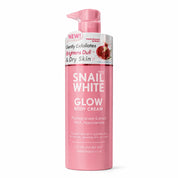 Snail White Glow Body Cream 300ml with AHA for gentle exfoliating and hydration