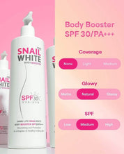 SNAILWHITE Body Booster SPF30/PA+++ designed to enhance a bright, fresh-looking glow