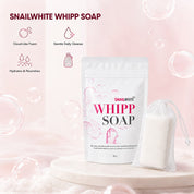 SNAILWHITE Whipp Soap 80g Niacinamide cleansing bar for smooth and refreshed-looking skin