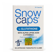 SnowCaps L-Glutathione 500mg with ALA & Vitamin C in a convenient 30-capsule supply