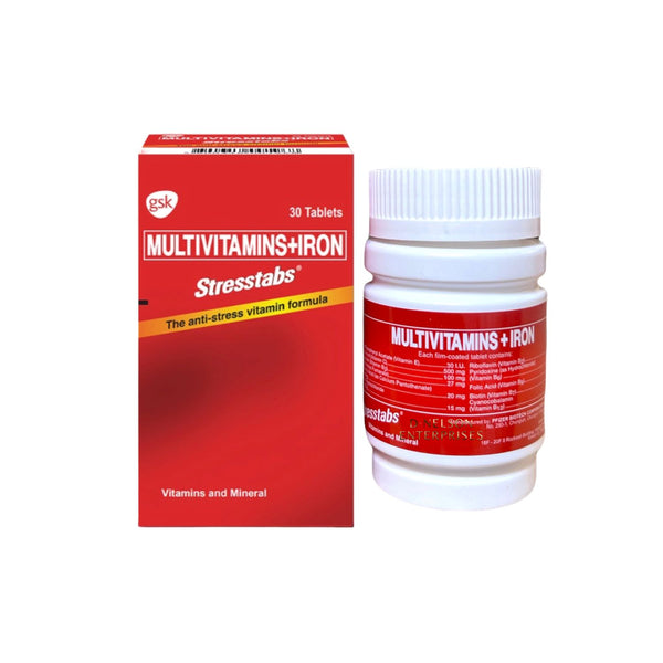 ￼STRESSTABS Multivitamins 30 Tabs STRESSTABS - Multivitamins + Iron Anti Stress Vitamin