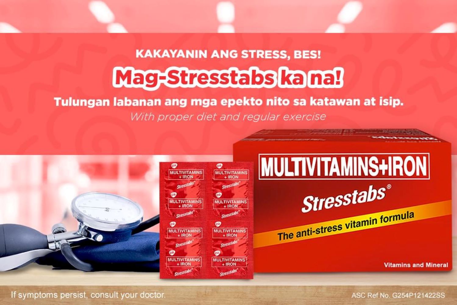 STRESSTABS - Multivitamins + Iron Anti Stress Vitamin Formula 30 Tablets