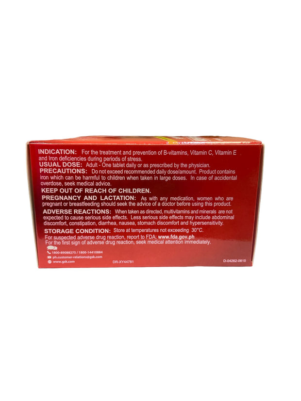 STRESSTABS - Multivitamins + Iron Anti Stress Vitamin Formula 30 Tablets