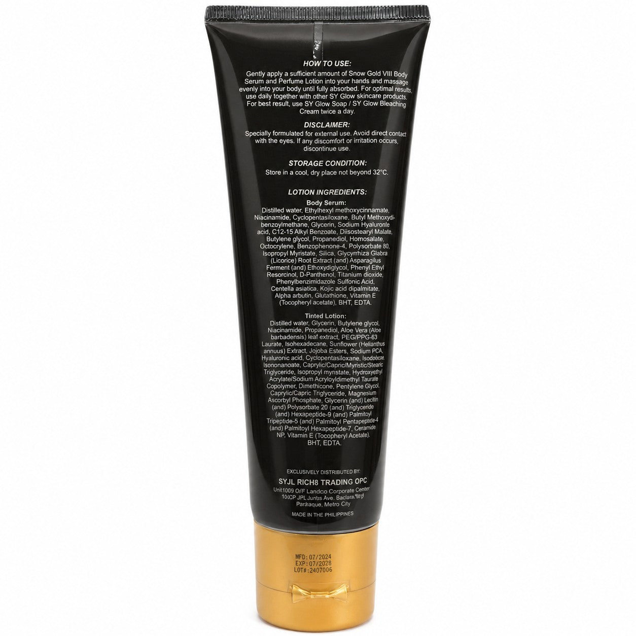 SY Glow Snow Gold VIII moisturizing tinted formula for soft-feeling skin