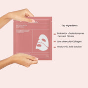Tala Glow BIO COLLAGEN DEEP MASK - Hydrating & Firming Sheet Mask with Probiotics & Low Molecular Hyaluronic Acid - 34g (1.19 oz) x 4 Pack