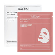 Tala Glow BIO COLLAGEN DEEP MASK - Hydrating & Firming Sheet Mask with Probiotics & Low Molecular Hyaluronic Acid - 34g (1.19 oz) x 4 Pack