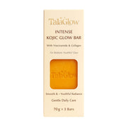 Tala Glow Intense Kojic Glow Bar – Ultra Moisturizing Kojic Soap with Olive Oil, Collagen, Niacinamide & Cow Milk – Gentle Daily Cleansing for Smooth, Nourished Skin – 70g x 3 Bars