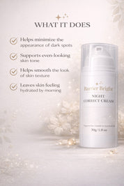 Tala Glow Night Correct Cream ideal for daily night skincare routine