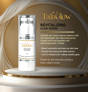 Tala Glow Revitalizing Glow Serum - 30ml | 5% Niacinamide & Hyaluronic Acid with Advanced Peptide Complex | Enhance Natural Skin Radiance and Deep Moisture Retention