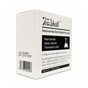Tea Shell Niacinamide + Alpha Arbutin Cleansing Soap, 100g with Tranexamic Acid complementing its multi-ingredient formula.