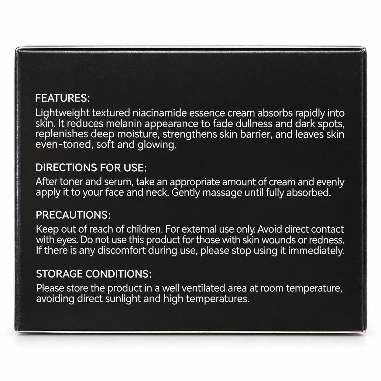 TeaShell Niacinamide Skin Essence Cream 50ml helps leave skin feeling soft, smooth, and moisturized.