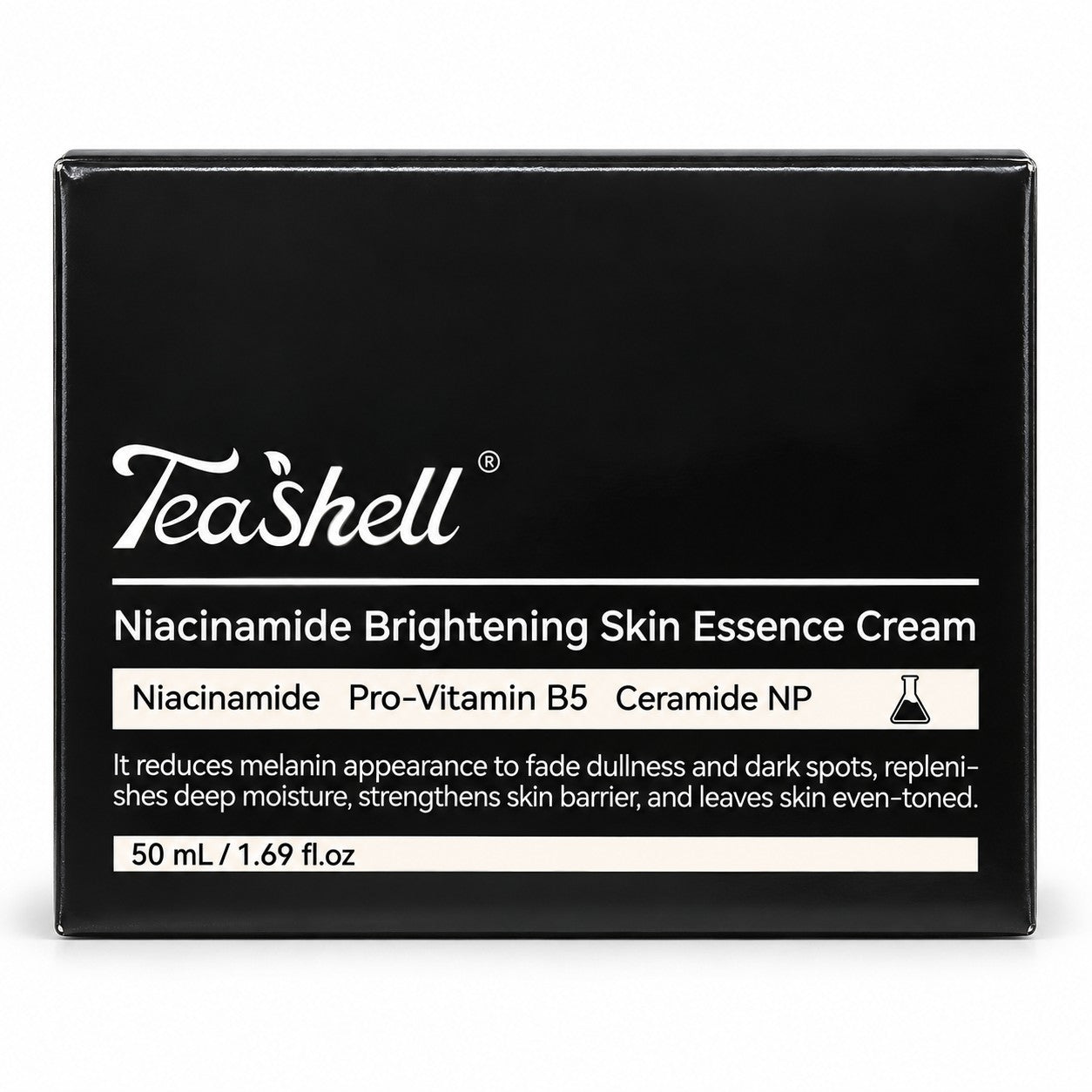 TeaShell Niacinamide Skin Essence Cream 50ml designed to support lasting everyday moisture.