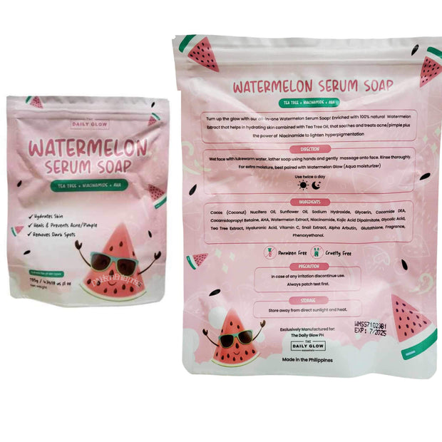 The Daily Glow Essentials  Watermelon Serum Soap, 135g