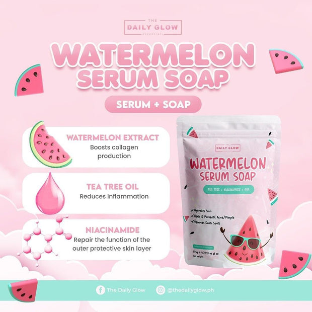 The Daily Glow Watermelon Serum Soaps