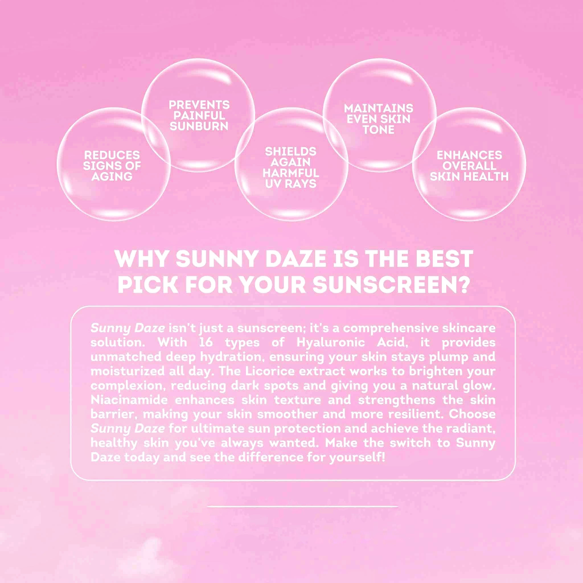 The Daily Glow Sunny Daze Sunscreen - 50g