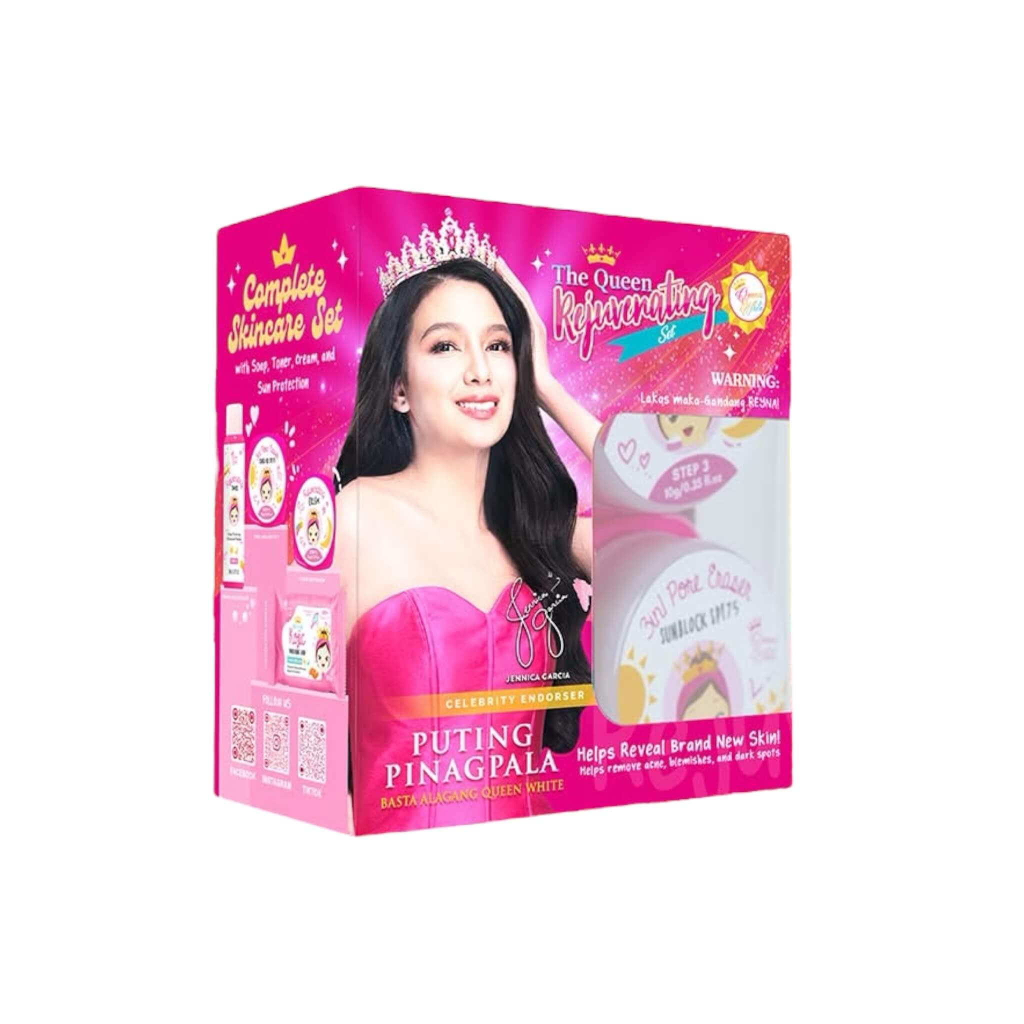 The Queen Rejuvenating Facial Set – Complete Skin Care Kit - Helps Clarify, Smooth & Refine Skin Texture | For Dull, Uneven, or Blemish-Prone Skin