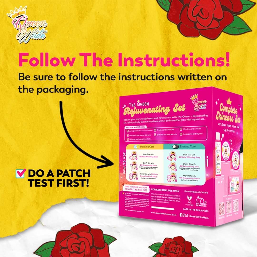 The Queen Rejuvenating Facial Set complete skincare routine for smooth and clear skin