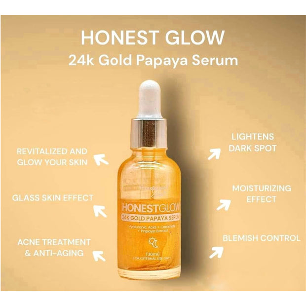 Transformed Skin Honest Glow 24k Gold Serum