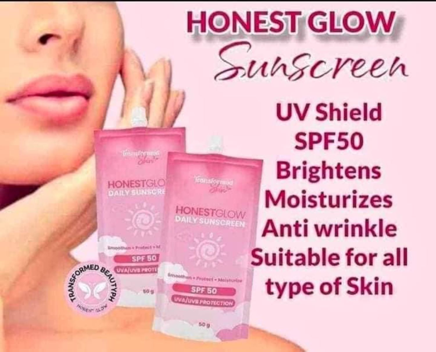 Transformed Skin Honest Glow Daily Sunscreen