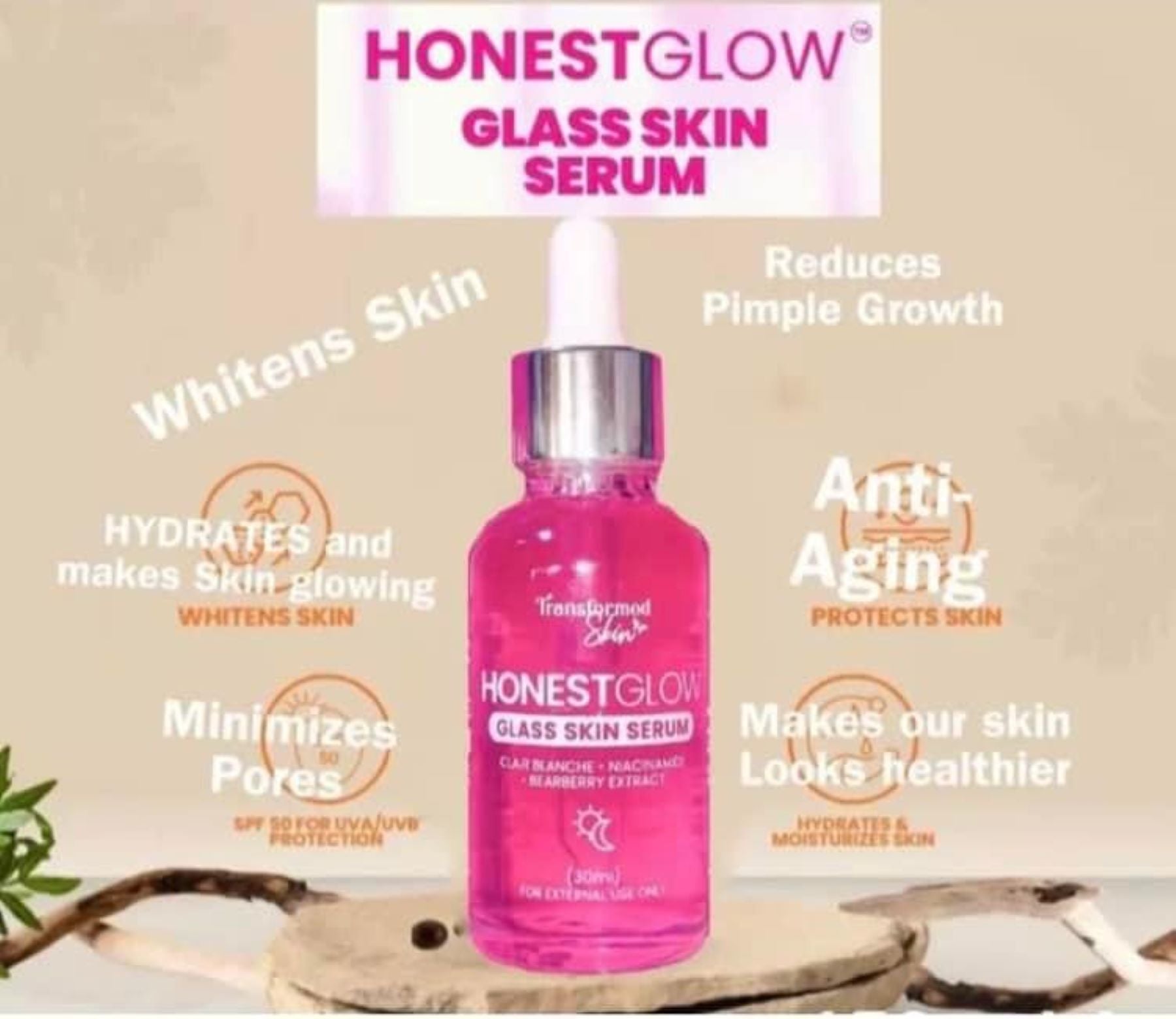 Transformed Skin Honest Glow Glass Skin Serum