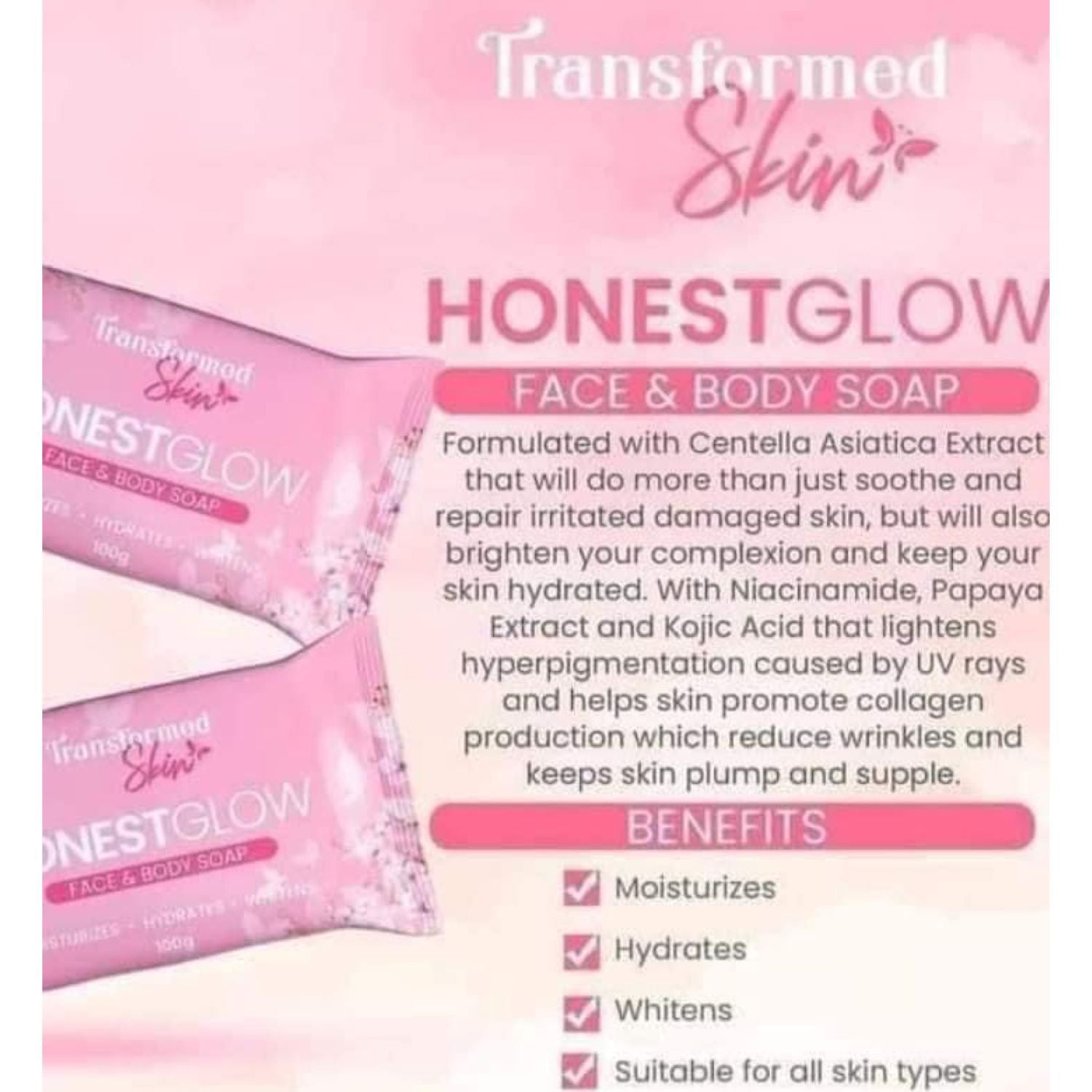 Transformed Skin Honest Glow Glass Skin Soap 