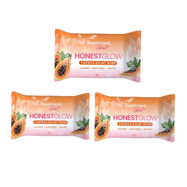 Transformed skin Honest Glow Kojic Papaya Soap
