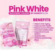 Transformed Skin Honest Glow Pink White Glutathione Capsules