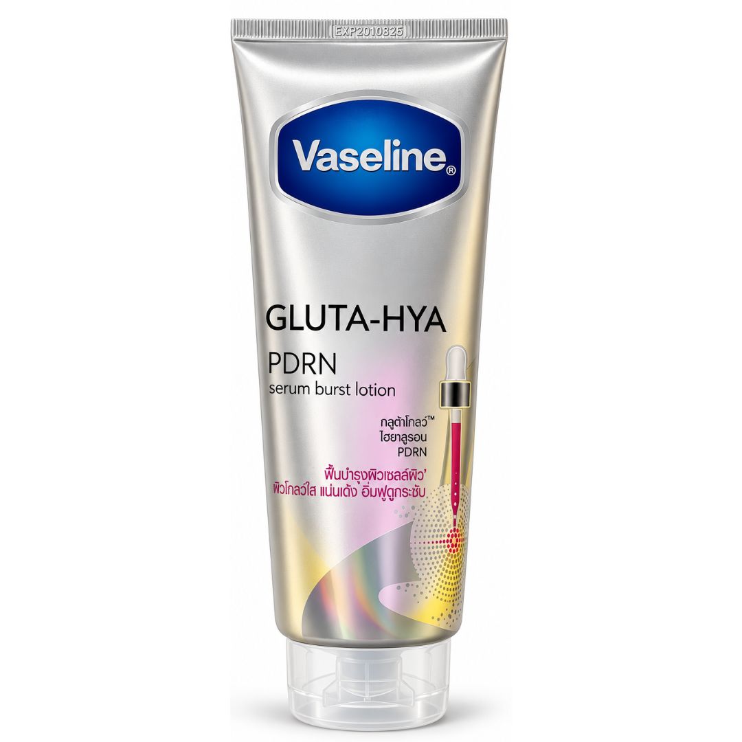 Vaseline Gluta-Hya PDRN Serum Burst Lotion 290ml for lightweight daily body care