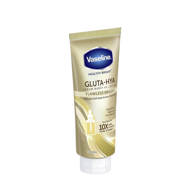 Vaseline Gluta Hya Serum Burst UV Lotion Flawless Bright - 330ml