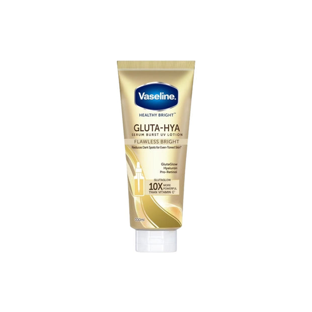 Vaseline Gluta Hya Serum Burst UV Lotion Flawless Bright - 330ml